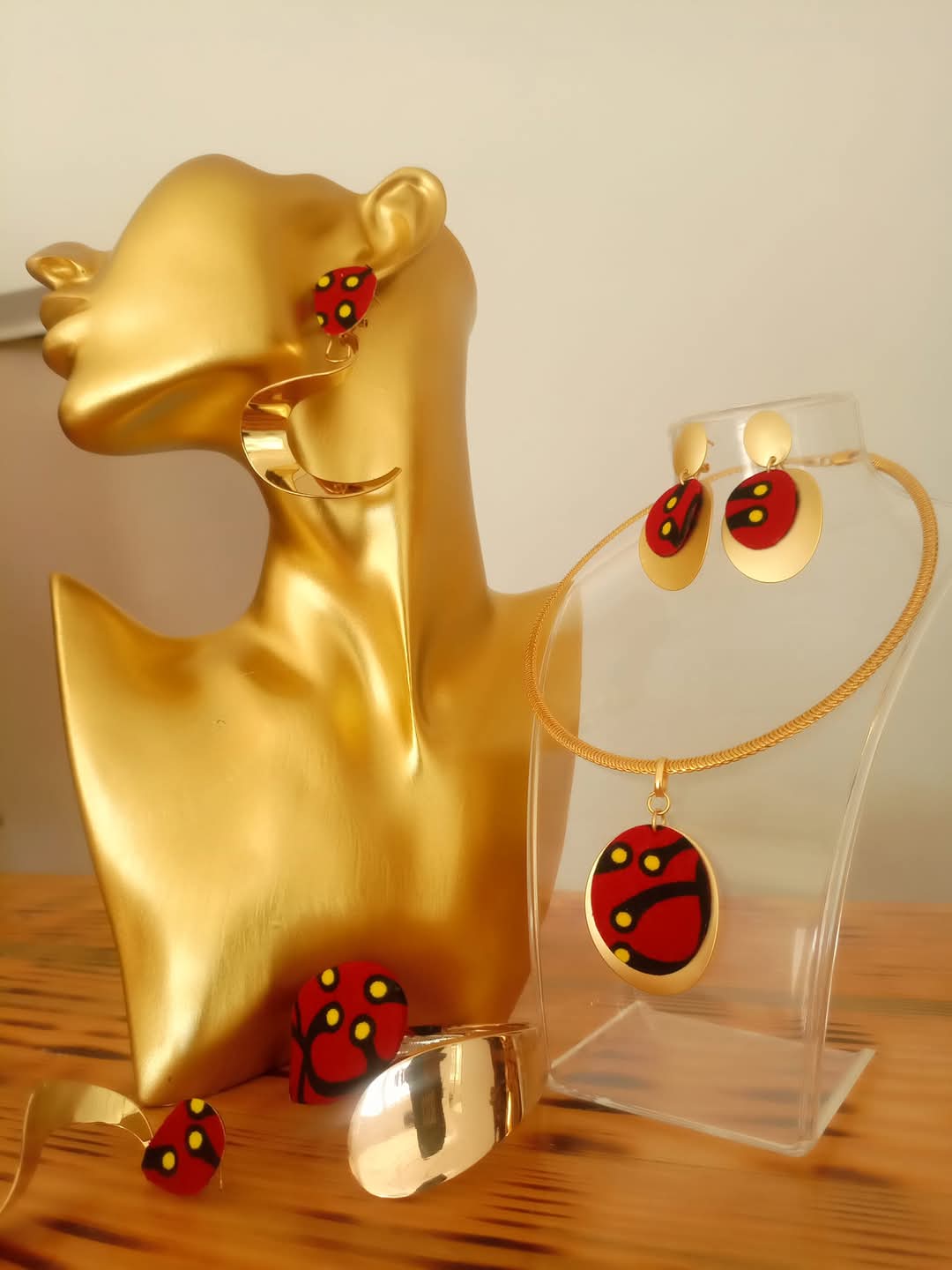 Wax Lover _ Ensemble boucles d'oreille et bracelet