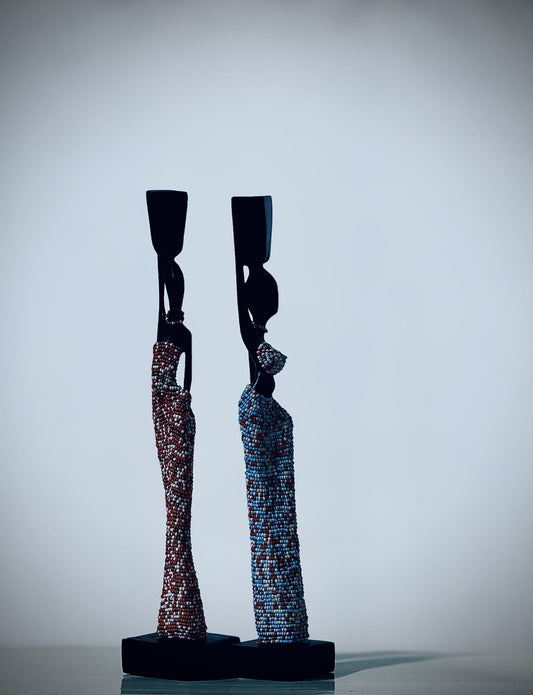 Sculpture de bois femme africaine