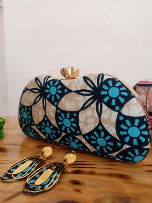 Wax lover _ Ensemble pochette glam's et boucles d'oreilles
