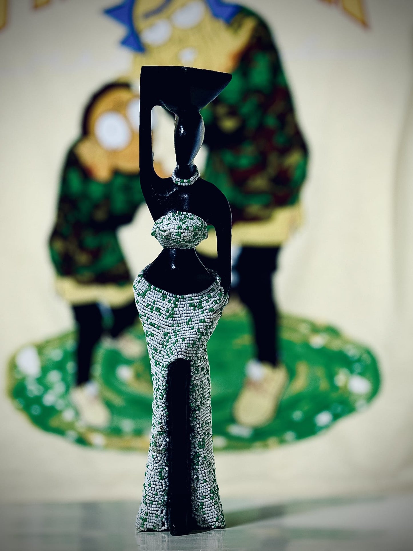 Sculpture de bois femme africaine