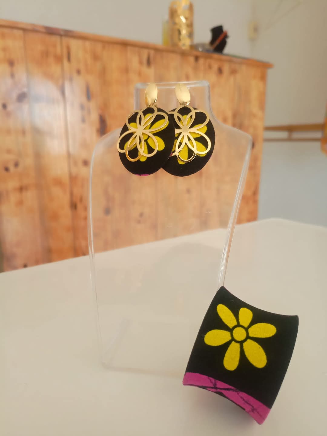 Wax Lover _ Ensemble boucles d'oreille et bracelet
