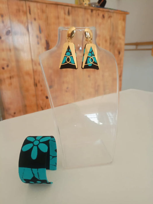 Wax Lover _ Ensemble boucles d'oreille et bracelet